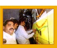 Shri Chandra Babu Naidu (Chief Minister, Andhra Pradesh) Inaugurating Our New Bus